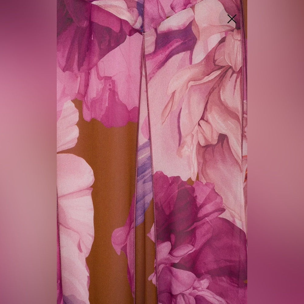Mango Floral Maxi Dress in Pink and Purple - Picture 4 of 7